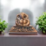 Copper plated Ganesha for car dashboard decorative showpiece