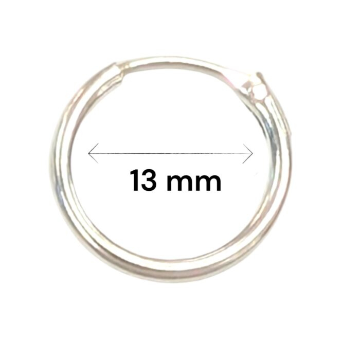 925 sterling silver 13mm hoop earring