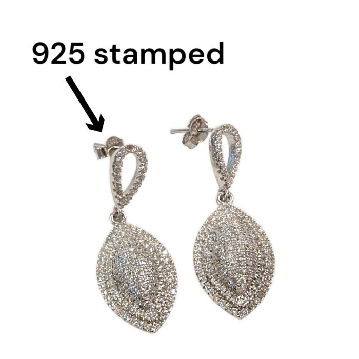 Stamped 925 Sterling Silver Dangler Earrings | Gift for her | Earrings for women