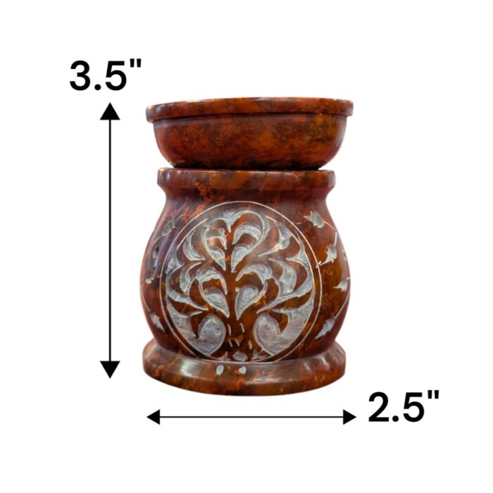 Marble Soapstone Aroma Oil Diffuser - Tree of life - D - Image 4