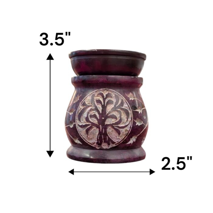Marble Soapstone Aroma Oil Diffuser - Tree of life - E - Image 4