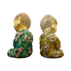 Baby Buddha Statue set - Color | Set of 2