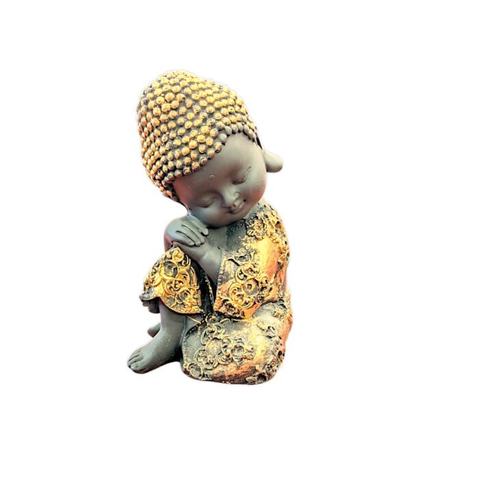 Baby Buddha Statue set - Golden Antique