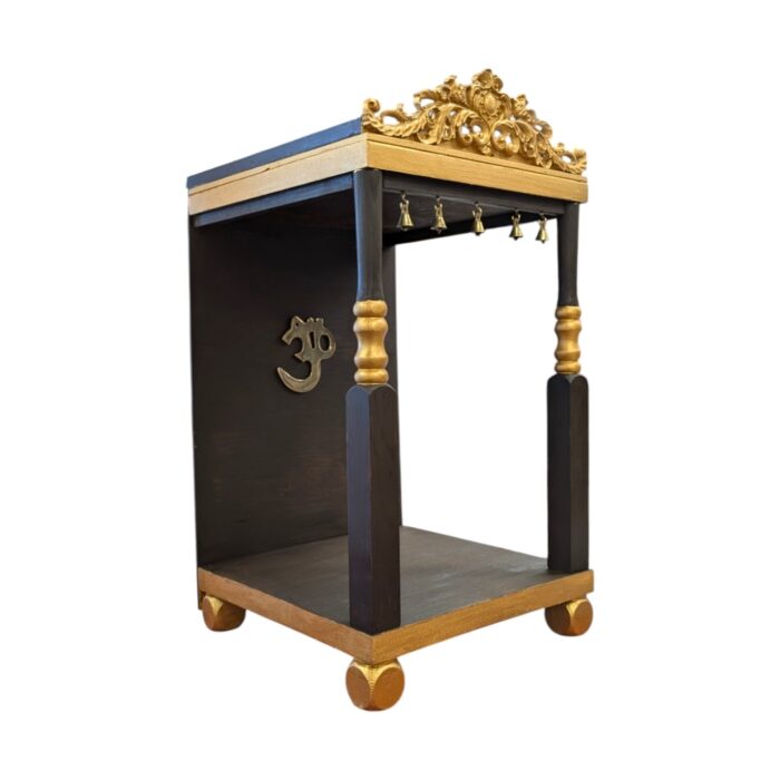 Small Wooden home Temple – Dark Brown