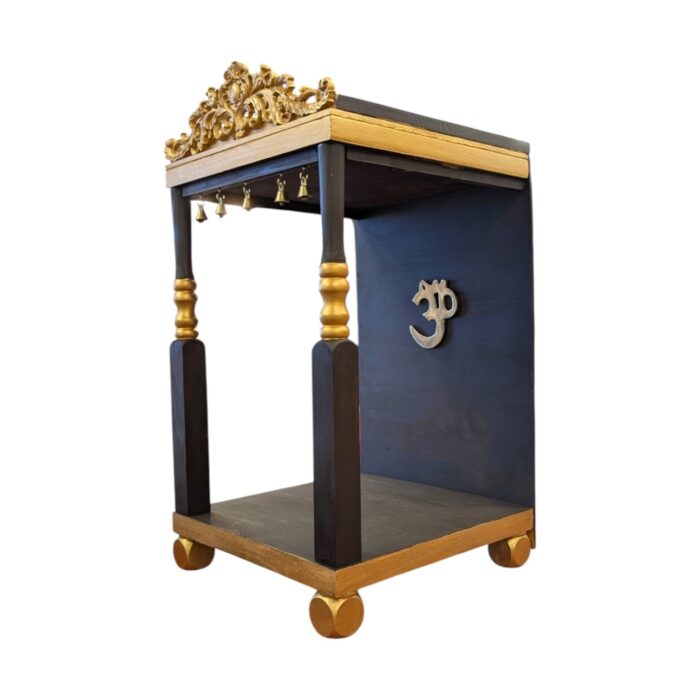 Small Wooden home Temple – Dark Brown