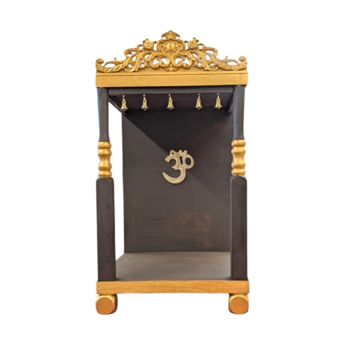 Small Wooden home Temple – Dark Brown