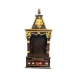 Small Wooden home Temple - Dark Brown | Wall Mountable