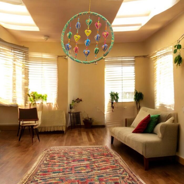 Hoopla - Wall or Door Hanging - Heart Shape - Green - Image 3