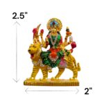 Sherawali car idol - Metal - Hand painted - Image 2