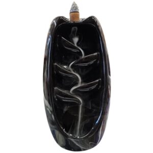 Backflow incense burner waterfall - Black | Backflow incense cone holder