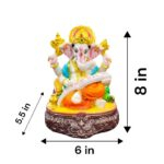 Ganesha Idol with account Books | Ganesh with Bahi Khata - Great Gift for business