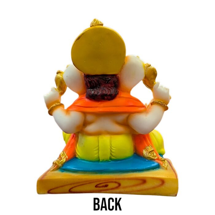 Back view of Matt finish Ganesha Statue