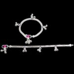 Pair of Pure Silver Anklet - 6.5 inch | Pure silver anklet for baby