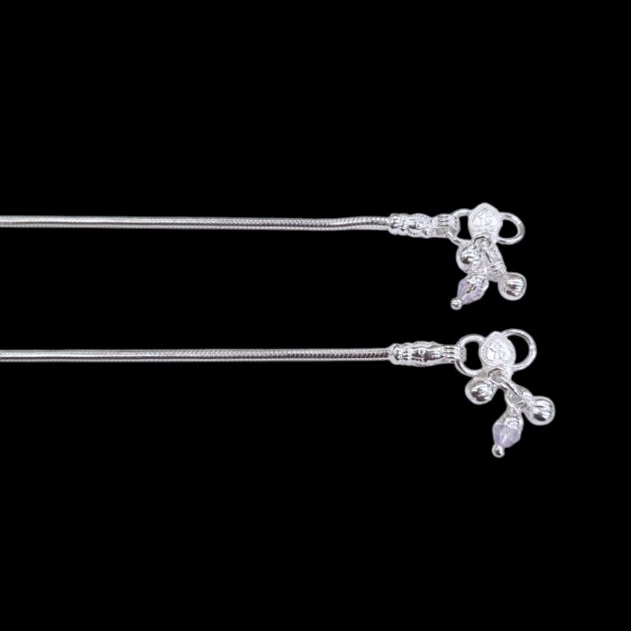 Silver S hooks with small trinklet bells