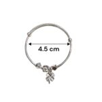 Dimensions of Small Silver Charm Bracelet - Flower | Pair of bracelet