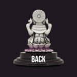 Back Side View of Pure silver Ganesha Idol