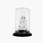 Pure silver Ganesha Idol on Lotus in a Dome
