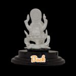 Pure silver Ganesha Idol on Lotus | Ganpati Car Dashboard Statue