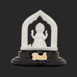 Back view of 999 Pure silver Ganesha idol | Ganesh Statue for Gifts