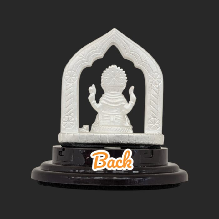 Back view of 999 Pure silver Ganesha idol | Ganesh Statue for Gifts