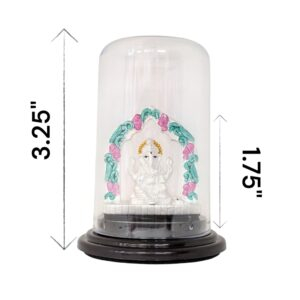 Dimensions of pure silver Ganesha idol