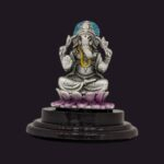 Pure silver Ganesha Idol in dome |Ganpati Statue