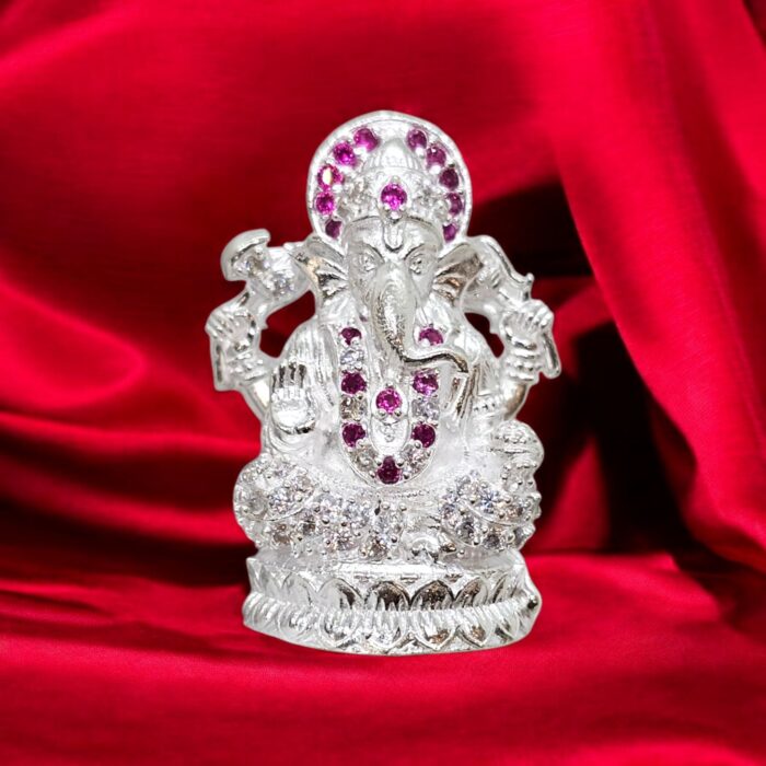 Pure silver Ganesha Idol | Dazzle Series - 669