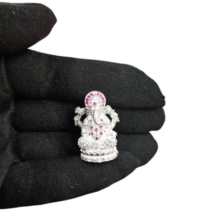 Pure silver Ganesha Idol | Dazzle Series - 669