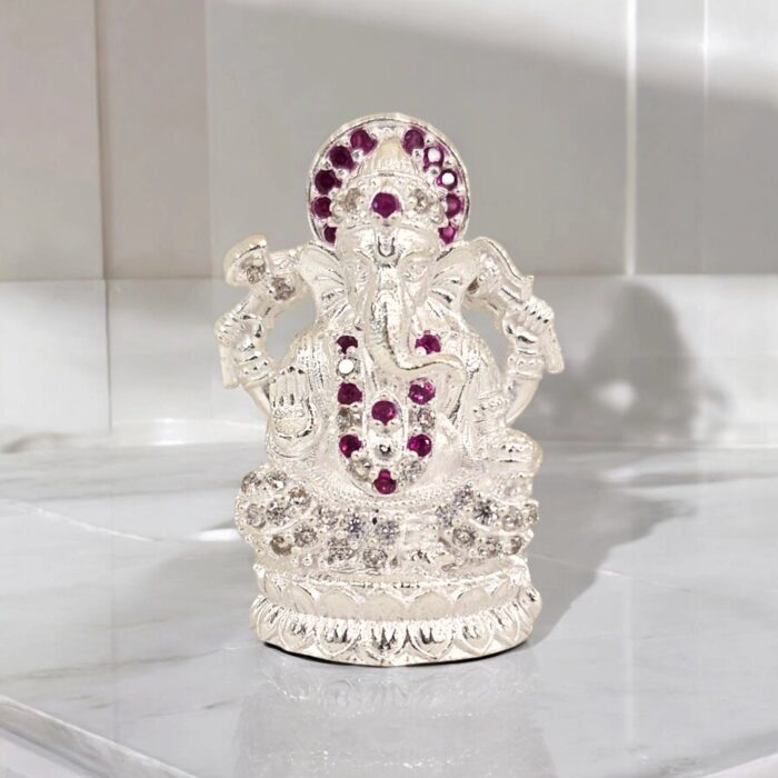 Pure silver Ganesha Idol | Dazzle Series - 669