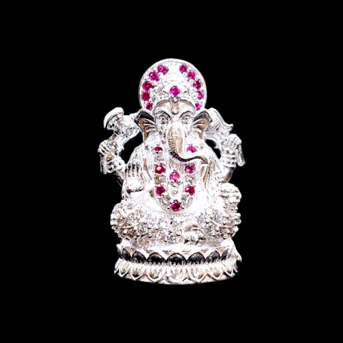 Pure silver Ganesha Idol | Dazzle Series - 669