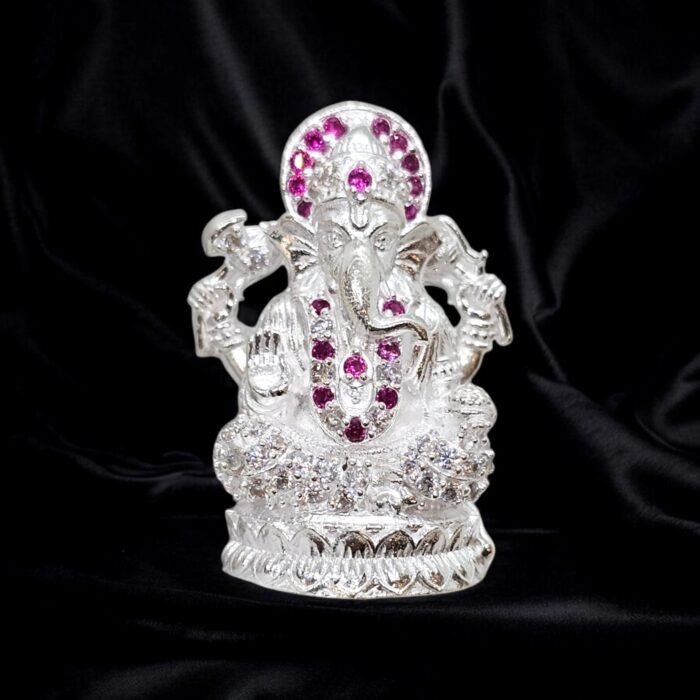 Pure silver Ganesha Idol | Dazzle Series - 669