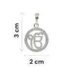 Pure Silver Ik onkar Pendant | 925 Sterling Silver