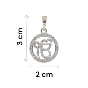 Pure Silver Ik onkar Pendant | 925 Sterling Silver