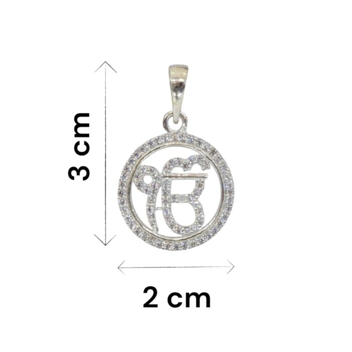 Pure Silver Ik onkar Pendant | 925 Sterling Silver