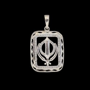 Pure Silver Khanda Pendant | 925 Sterling Silver