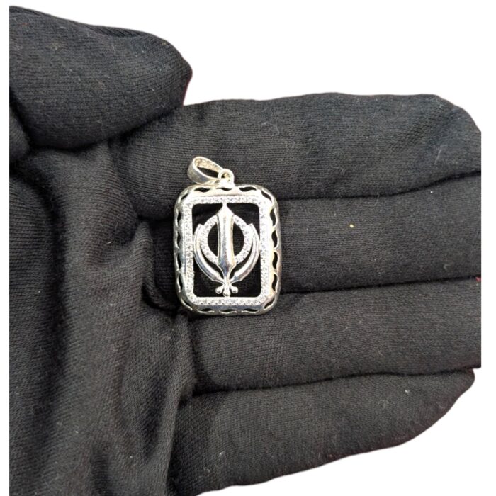 Pure Silver Khanda Pendant | 925 Sterling Silver