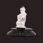 Side view of Pure silver Baby Krishna idol | Silver Laddu Gopal