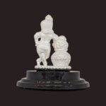 Back view of Pure silver Baby Krishna idol | Silver Laddu Gopal