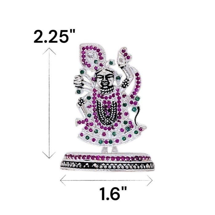 Dimensions of the Silver Krishna Idol