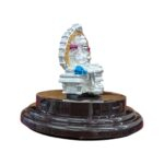Side view of Pure silver Lakshmi idol | Silver Statue of Laxmi