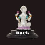 Back Side view of Pure silver Lakshmi idol