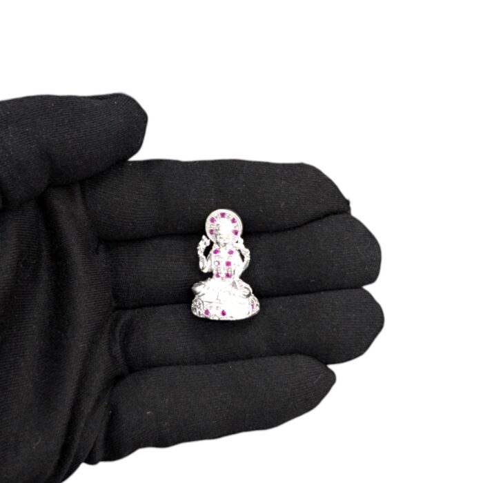 Real size and look feel of the pure silver Lakshmi Statue