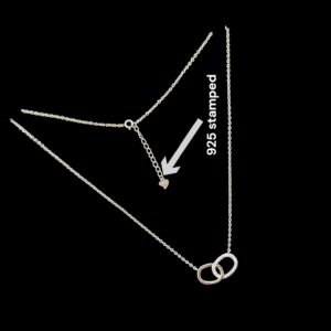 925 stamped Pure Silver Pendant and Chain