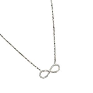 Pure Silver Infinity symbol Pendant with Chain | 925 Sterling Silver Necklace