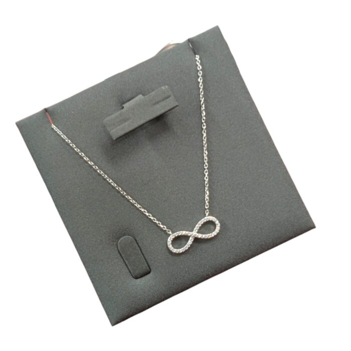 Pure Silver Infinity symbol Pendant with Chain | 925 Sterling Silver Necklace