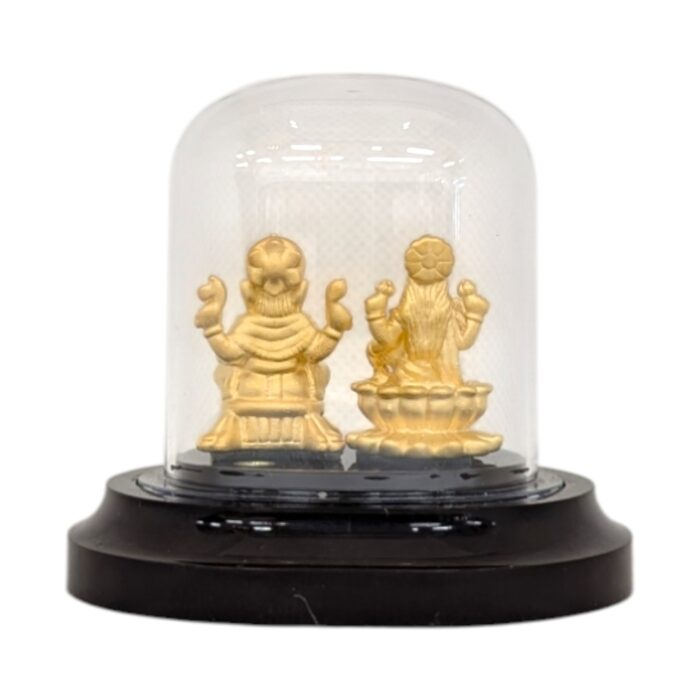 Back side look of the silver Lakshmi Ganesh Set