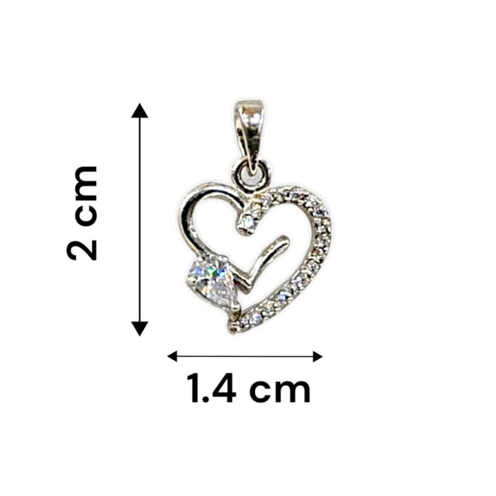 Pure Silver Heart Pendant | 925 Sterling Silver