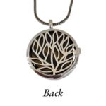 Back view of Handmade Indian Om necklace with protective Tiger Eye stone