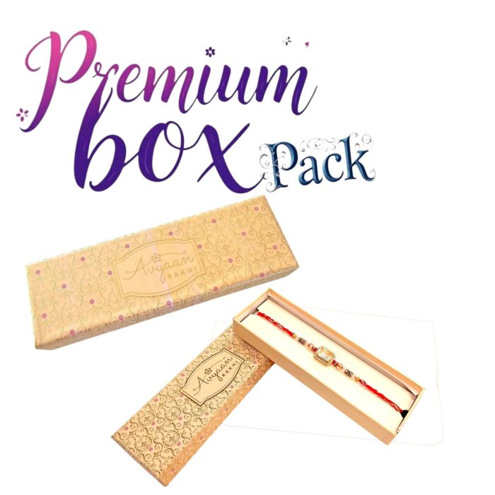 Premium box packing for the designer Rakhi : Send Rakhi in Canada for lowest cost