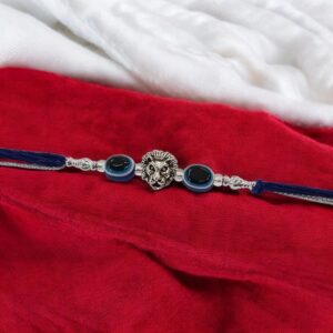 Close up of Evil eye rakhi | Rakhi hamper for Canada / US
